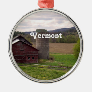 Vermont Metal Ornament