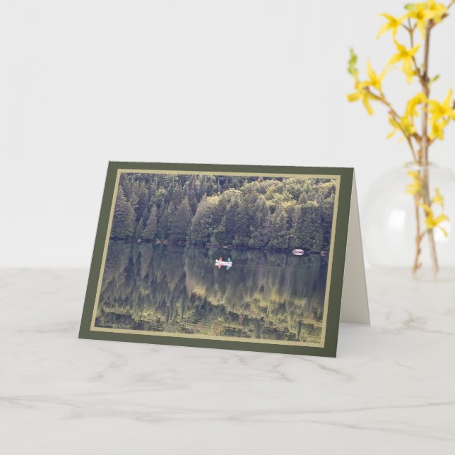 Vermont: Northeast Kingdom-Centre Pond Card (Yellow Flower)