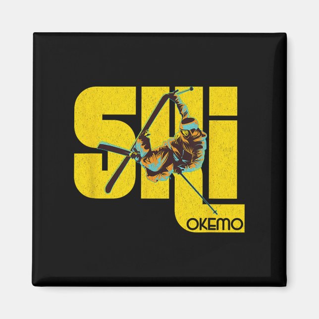 Vermont Okemo Mountain Ski  Magnet (Front)