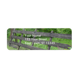 Vermont Picket Fence Return Address Label
