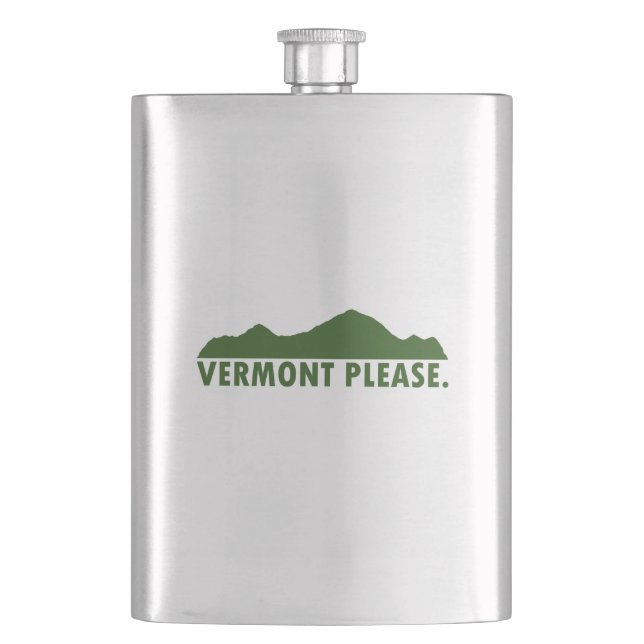 Vermont Please Hip Flask (Front)