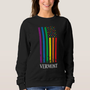 Vermont Pride Month Pride Flag LGBT Community LGBT Sweatshirt