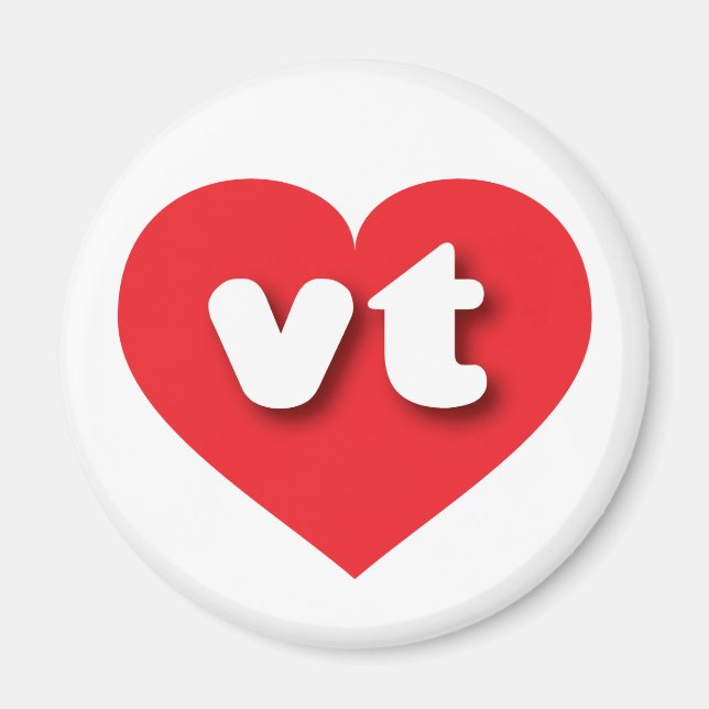 Vermont red heart - I love vt Magnet (Front)
