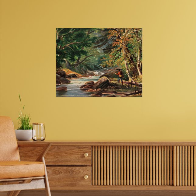 Vermont Scenery, The Trout Stream, Poster (Living Room 2)
