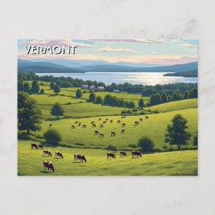 Vermont Shelburne Farms Travel Postcard