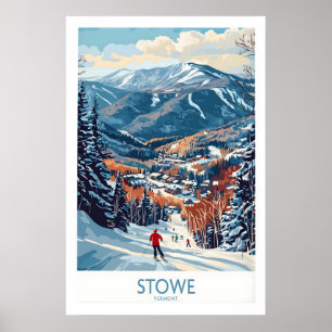 Vermont Ski Run Art 1 Poster