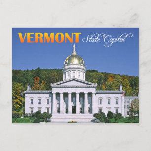 Vermont State Capitol building, Montpelier Postcard