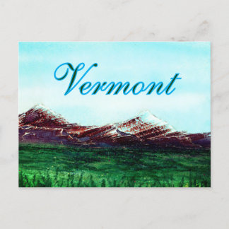 Vermont State Colours Postcard