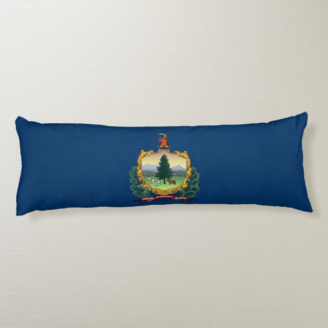 Vermont State Flag Body Cushion (Back)