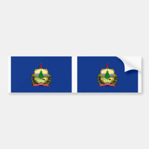 Vermont State Flag Bumper Sticker