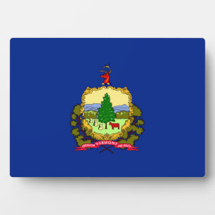 Vermont State Flag Design Plaque