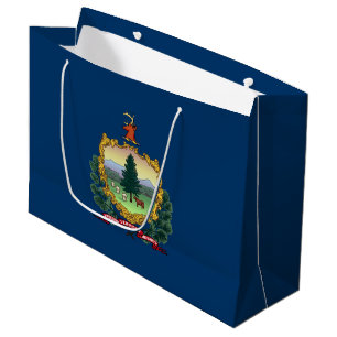 Vermont State Flag Large Gift Bag