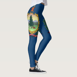Vermont State Flag Leggings