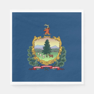 Vermont State Flag Napkin