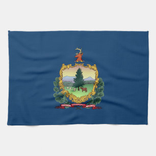 Vermont State Flag Tea Towel