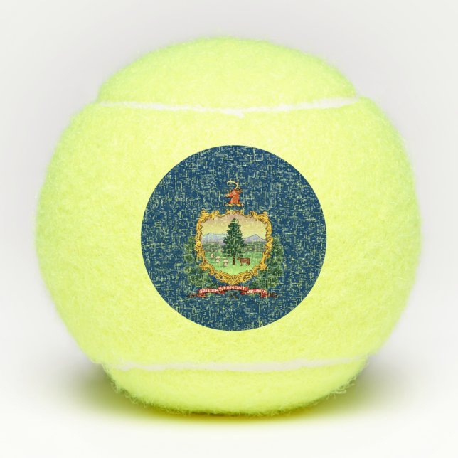 Vermont State Flag Tennis Balls (Front)