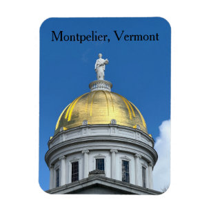 Vermont State House dome Magnet