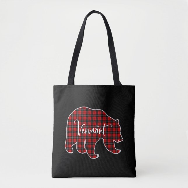 Vermont State Pride Christmas Tote Bag (Front)