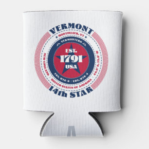 Vermont State Pride Monogram Cooler
