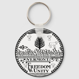 Vermont State Seal Keychain