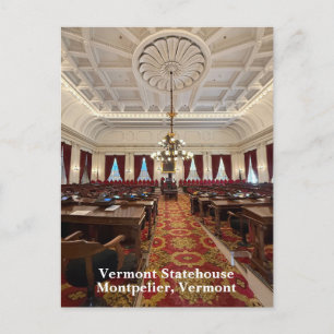 Vermont Statehouse Holiday Postcard