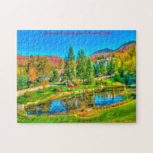 Vermont Stowe.Christmas Greetings Jigsaw Puzzle