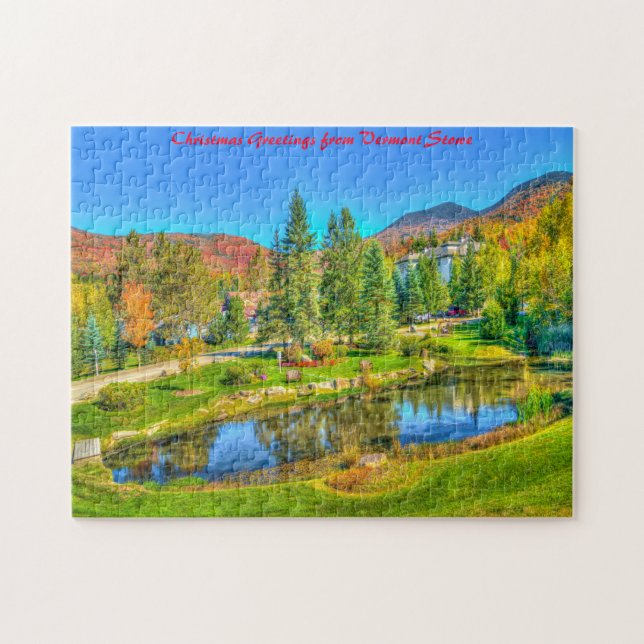Vermont Stowe.Christmas Greetings Jigsaw Puzzle (Horizontal)