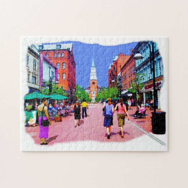 Vermont Street Painting Jigsaw Puzzle (Horizontal)