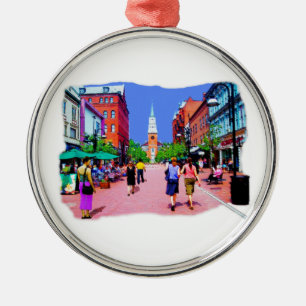 Vermont Street Painting Metal Tree Decoration