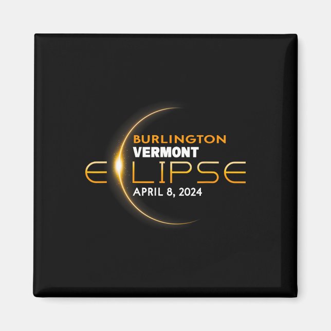 Vermont Total Solar Eclipse 2024  Magnet (Front)