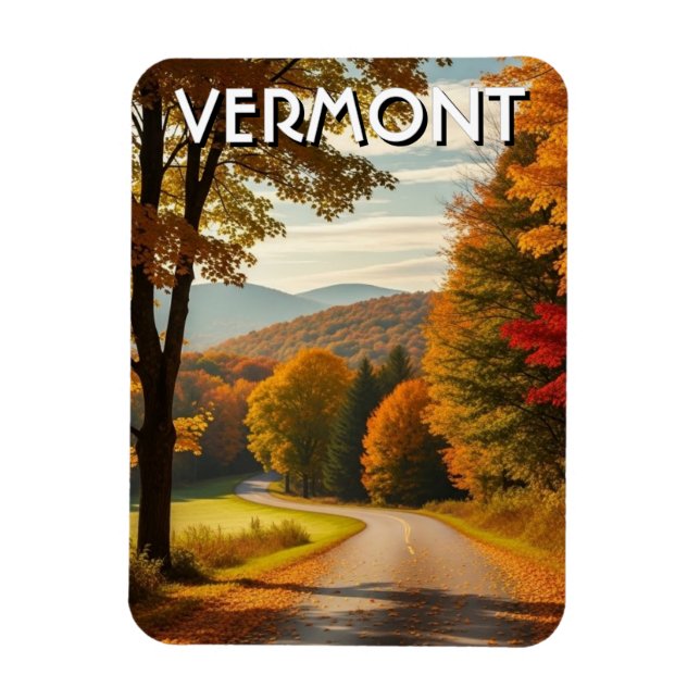Vermont Travel Magnet (Vertical)