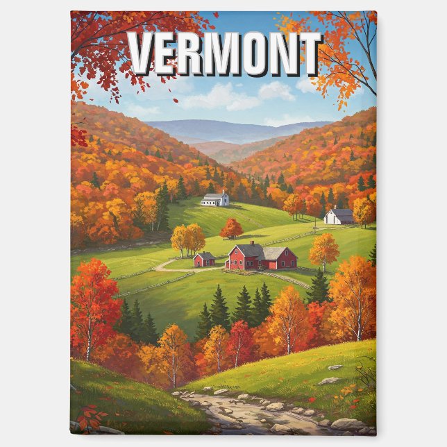 Vermont Travel Magnet (Front)