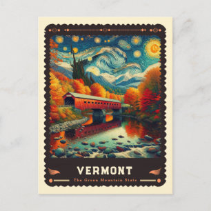 Vermont Vincent Van Gogh Inspired Postcard