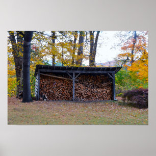 Vermont Wood Shed Poster