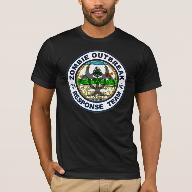 Vermont Zombie Outbreak Response Team T-Shirt (Front)