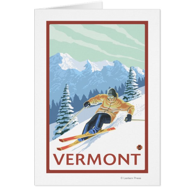 VermontDownhill Skier Scene (Front)