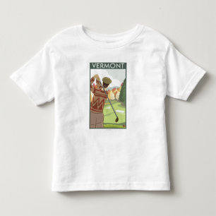 VermontGolfing Scene Toddler T-Shirt