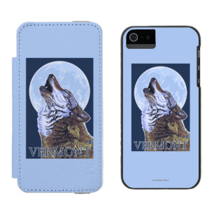 VermontHowling Wolf Incipio Watson™ iPhone 5 Wallet Case