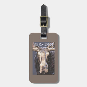 VermontMoose Up Close Luggage Tag