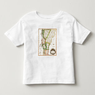 VermontPanoramic MapVermont 2 Toddler T-Shirt