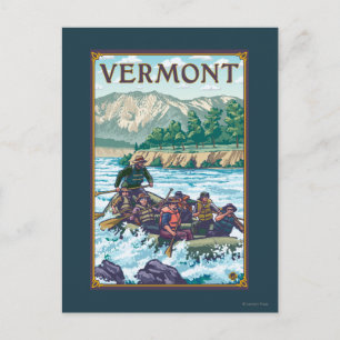 VermontRiver Rafting Scene Postcard
