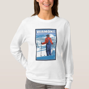 VermontSkier Admiring View T-Shirt