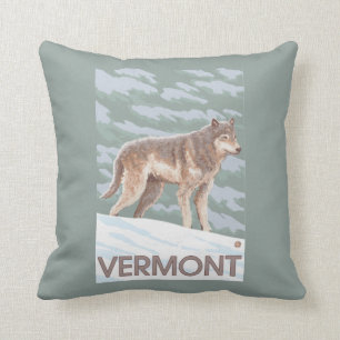 VermontWolf Scene Cushion