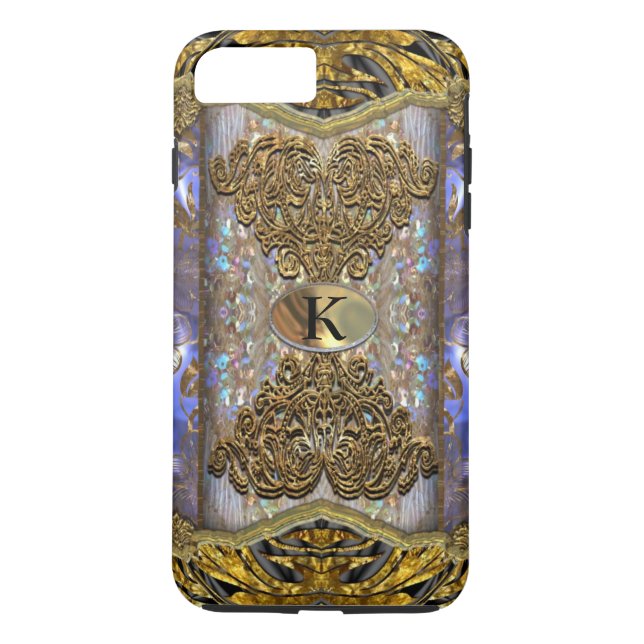 Vermothe Elegant Victorian Monogram Case-Mate iPhone Case (Back)