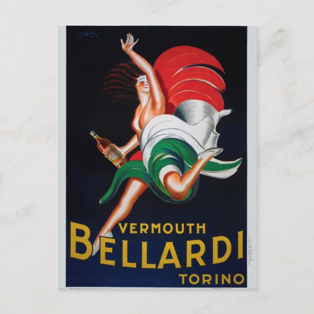 Vermouth Bellardi Torino Postcard (Front)
