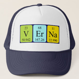 Verna periodic table name hat