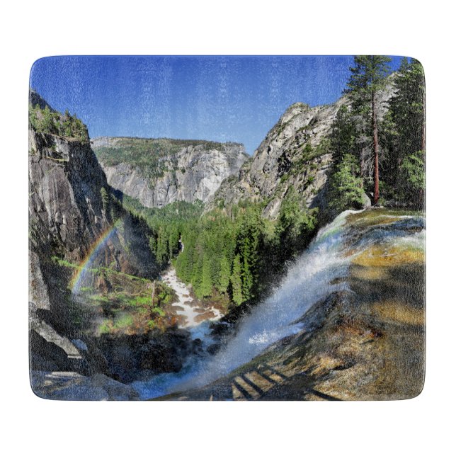 Vernal Fall from the Top - Yosemite Cutting Board (Front)