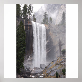 Vernal Fall in Spring Poster