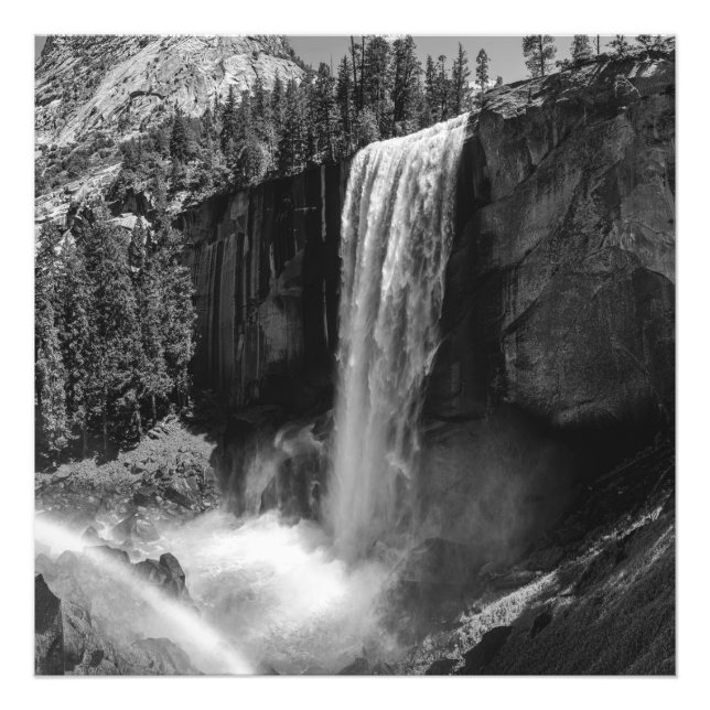 Vernal Fall of Yosemite National Park Photo Print (Front)