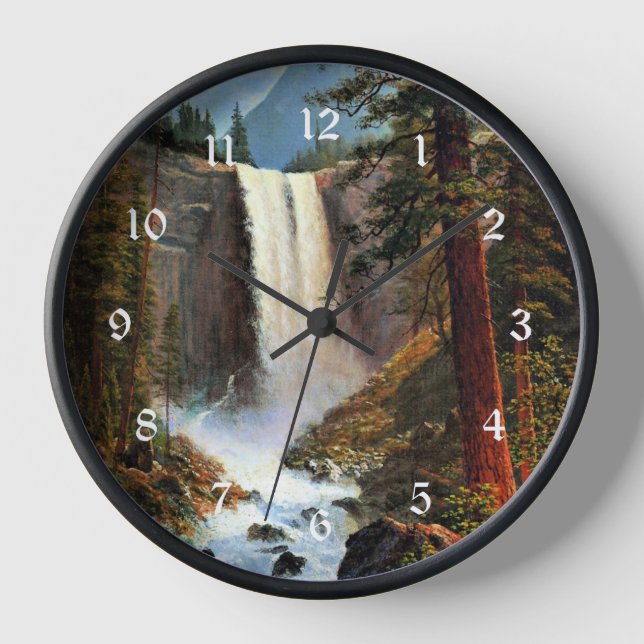 Vernal Falls by Albert Bierstadt, Clock (Front)